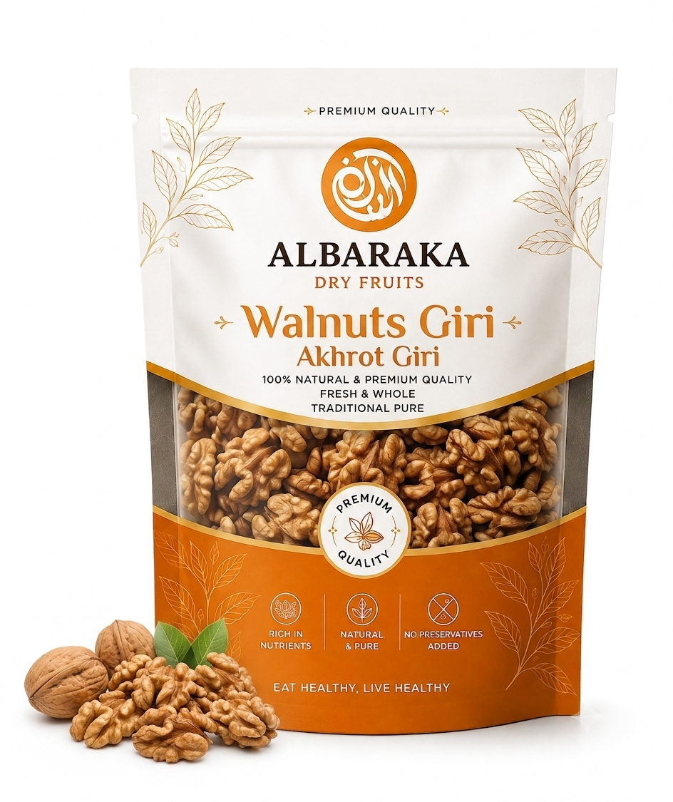 Quarter Walnuts Giri (Akhrot Non-Shell) 500-Gm